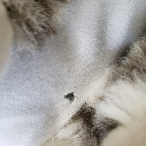 Vintage Royal Plush Gray White Marled Spotted Kitty Cat Plush 12 Inch Stuffed - Picture 6 of 10